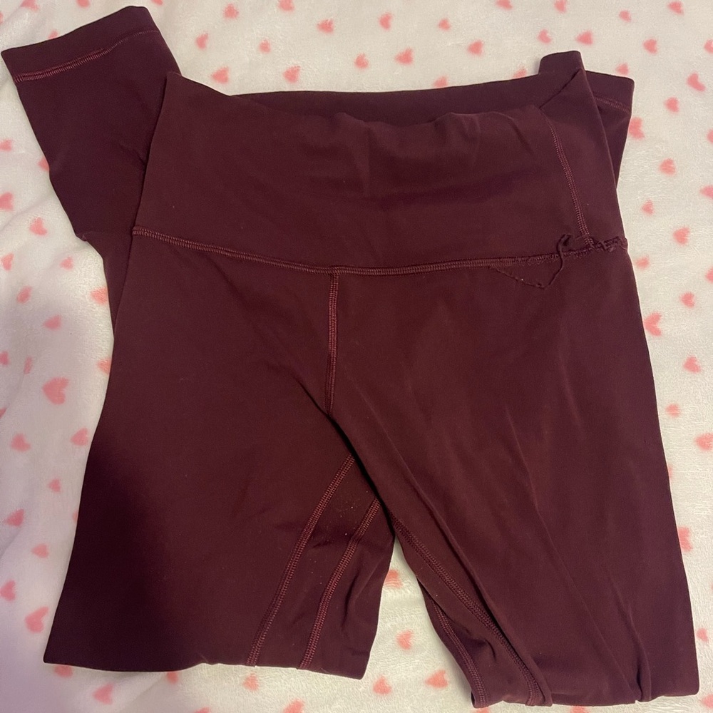 lululemon maroon align leggings